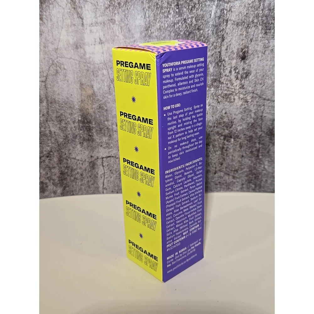 Youthforia, Pregame Setting Spray, 3.3 FL OZ New. (105)